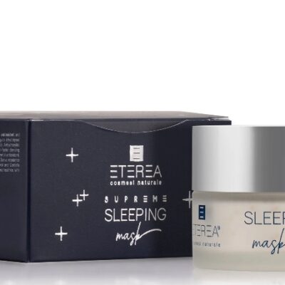 Maschera viso notturna con ingredienti idratanti, lenitivi, anti-age e antiossidanti. Previene la disidratazione e migliora la salute della pelle durante il sonno.